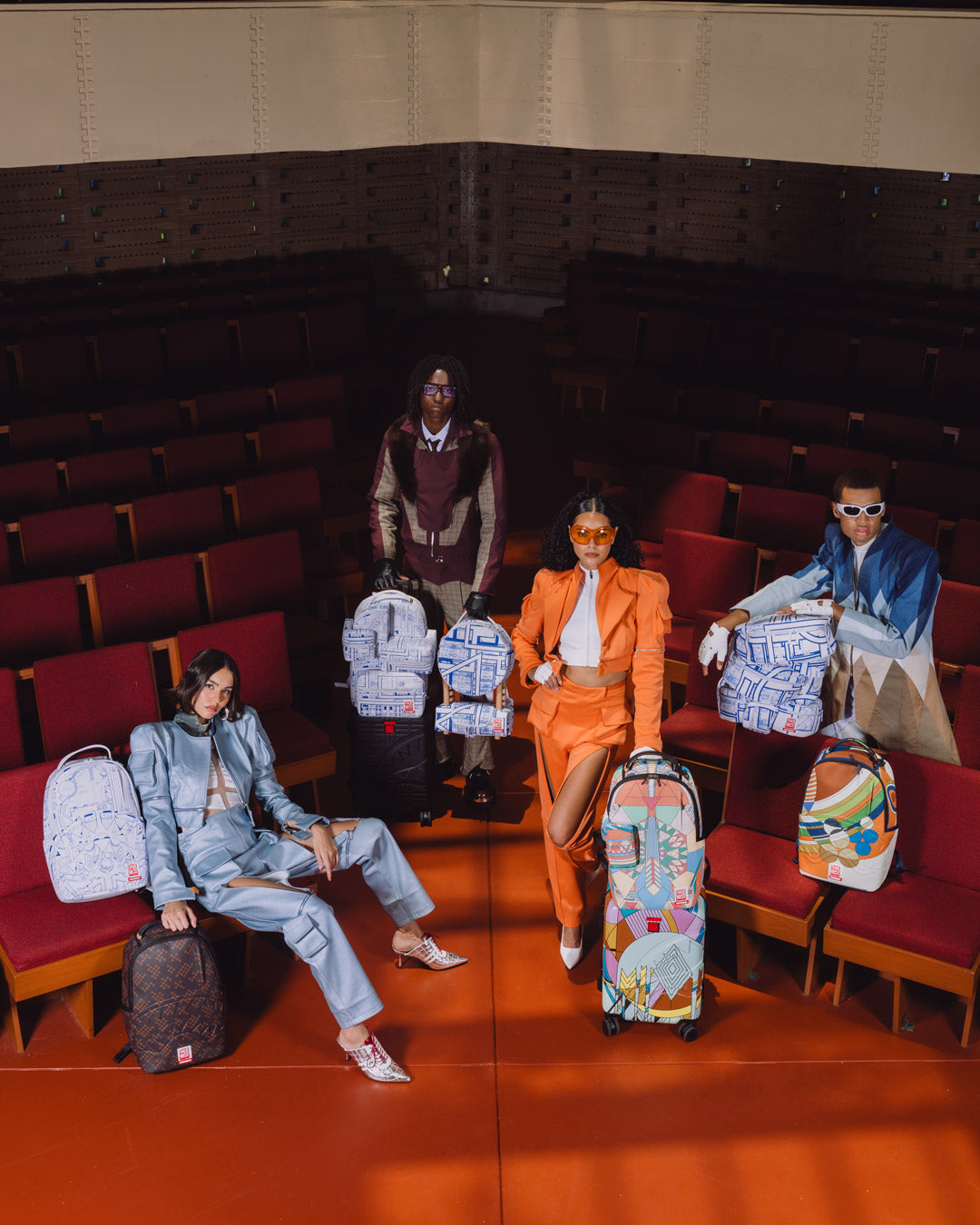 FRANK LLOYD WRIGHT COLLAB FROZEN SPHERES LUGGAGE